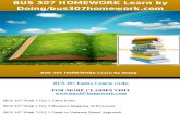 Bus 307 Homework Learn by Doing