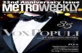 Metro Weekly - 05-05-16 - 22nd Anniversary GMCW 35th