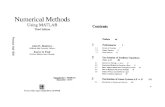 Numerical Methods Using Matlab,1999