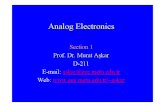 Analog Electronics Introduction