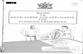 Guide to Developers & Applicants for Planning Permission