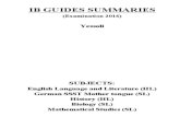 IB Guide Subject Summaries for 2016 examinations