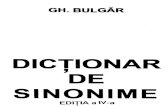 Dictionar de Sinonime - Gheorghe BULGAR
