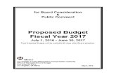 Metro Proposed Budget FY 2016-17