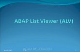 Chapter 01_Overview of ABAP List Viewer (ALV)