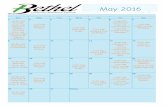 Bethel Calendar May 2016