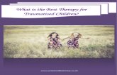 What is the best therapy for traumatised children?