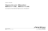 Anritsu Spectrum Analyzer User Manual