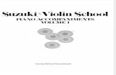 Piano Accompaniments Suzuki Violin Method volume 1