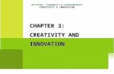 CHAPTER 3:  CREATIVITY AND INNOVATION