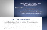 COMMON PEDIATRIC NUTRITIONAL DISORDERS 2015.ppt