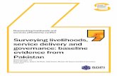 Surveying Livelihoods Service Delivery and Governance - Baseline Evidence From Pakistan
