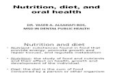 Nutrition, Diet, And Oral Health Students 2003