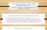 Corporate Social Initiatives