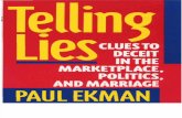 Paul Ekman Telling Lies Clues to Deceit in the Marketplace Politics and Marriage 1985 1992