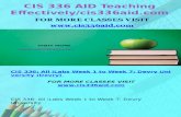 CIS 336 AID Teaching Effectively/Cis336aid.com
