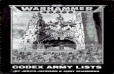 Warhammer 40k - Army Lists & Formations - Codex Army Lists (2E)