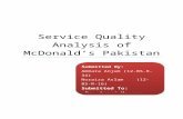Service Quality Analysis of Mcdonald's
