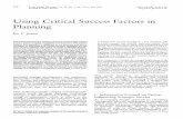 Jenster Using Critical Success Factors in Planing