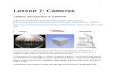 Uda City udacity lessonLesson 7 Cameras