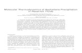 Molecular Thermodynamics of Asphaltene Precipitation in Reservoir Fluids