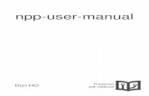 Npp User Manual (notepad ++)