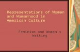 Representations of Woman and Womanhood in American Culture.ppt