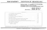 Sharp AR PK1 P11 Printer Option Service Manual