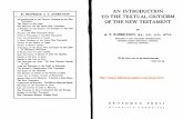 An Introduction to the Textual Criticism of the New Testament - A.T. Robertson