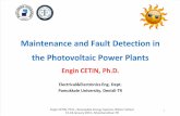 ENGİN ÇETİN Maintenance and Fault Detection in the Photovoltaic Power
