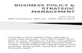 Business Policy & Strategic Management -Ak