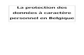 Protection Donnees a Caractere Personnel en Belgique