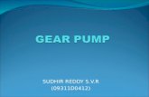 Gear Pump Sudhir Reddy S.v.R