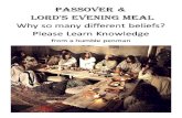 Passover & Lord's Evening Meal