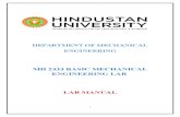 Basic Mechanical Engineering Lab Manual