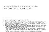 Session 7 Organization Size, Life Cycle, And Decline