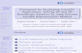 Framework for Developing Scientific Applications: Solving 1D and 2D Schrodinger Equation by using Discrete Variable Representation Method