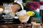 Shake, Stir, Pour-Fresh Homegrown Cocktails
