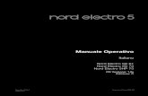 Nord Electro 5 Italian User Manual v1.x Edition C