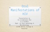 Hiv oral manifestation