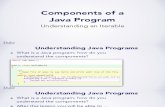 Components of a Java Program