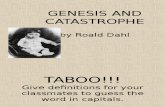 Genesis and Catastrophe Reading Comprehension