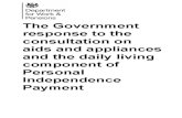 Government Response Aids and Appliances and the Daily Living Component of Pip