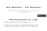 Beck's As Media – TV Drama (Lesson 2 on MES and Camerawork)