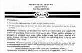 Water-In-Oil Test Kit Manual, Model WO-1, Displacement Kit 22373-00 (1)