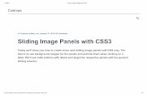 Sliding Image Panels With CSS3