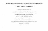 Mathematical Methods for scientists and engineers by Richard P Feynman