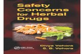Safety Concerns for Herbal Drugs (2016)