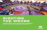 Righting the Wrong: Strengthening local humanitarian leadership to save lives and strengthen communities
