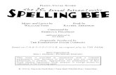 25th Annual Putnam County Spelling Bee Sheet Music